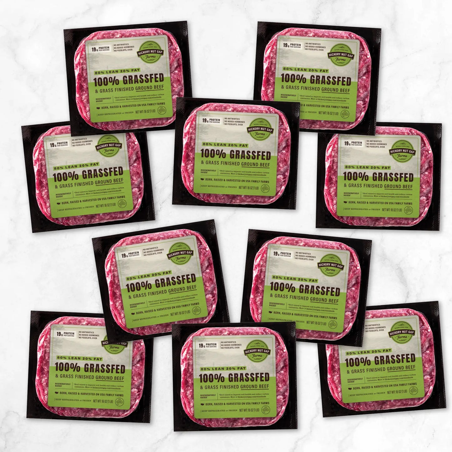 100% Grassfed Beef 80/20 (10 lbs)