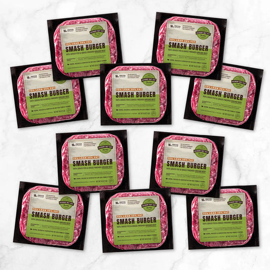 100% Grassfed Beef Smash Burger (10 lbs)