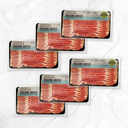Pasture Raised Uncured Pork Bacon (6 count)