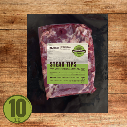 100% Grassfed Steak Tips (10 lbs)