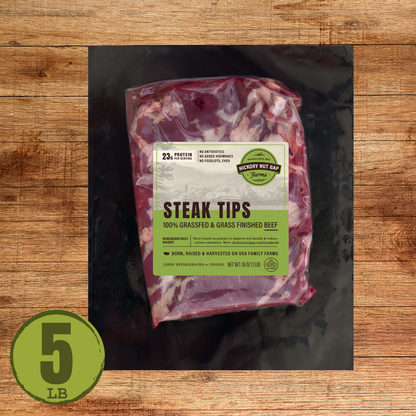 100% Grassfed Steak Tips (5 lbs)