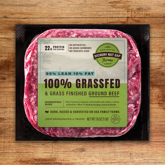100% Grassfed Ground Beef 90/10 (10 lbs)
