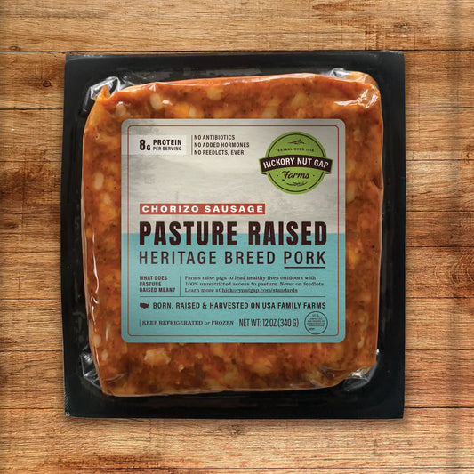 Pasture Raised Pork Chorizo Sausage (1/2 case)