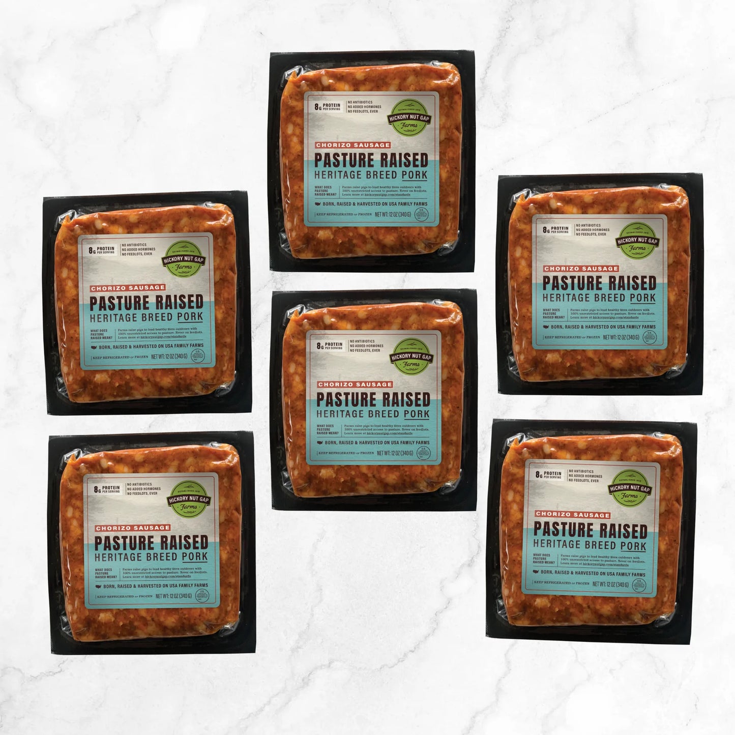 Pasture Raised Pork Chorizo Sausage (1/2 case)