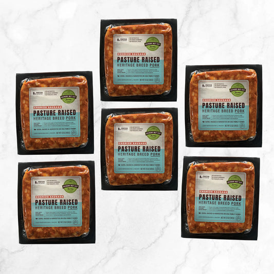 Pasture Raised Pork Chorizo Sausage (1/2 case)