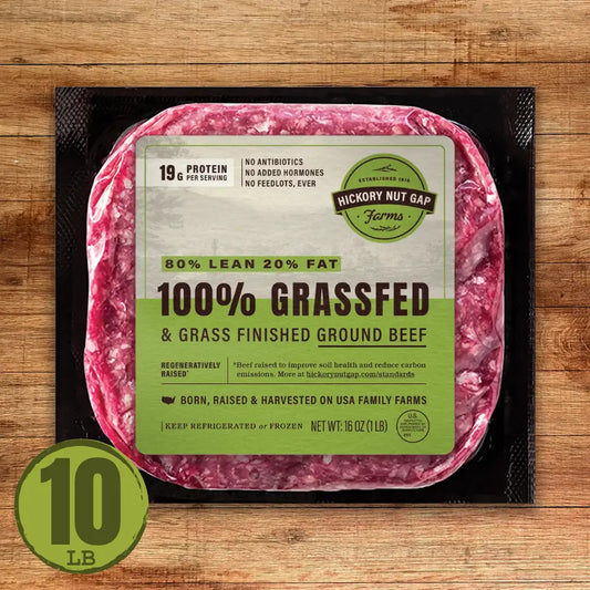 100% Grassfed Beef 80/20 (10 lbs)