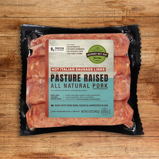 Pasture Raised Pork Hot Italian Links (6 count)