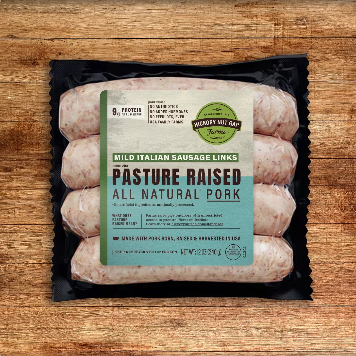 Pasture Raised Pork Mild Italian Links (6 count)