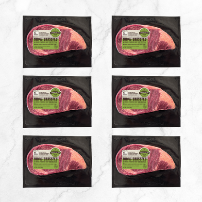 100% Grassfed Ribeye Steak Box (6 count)